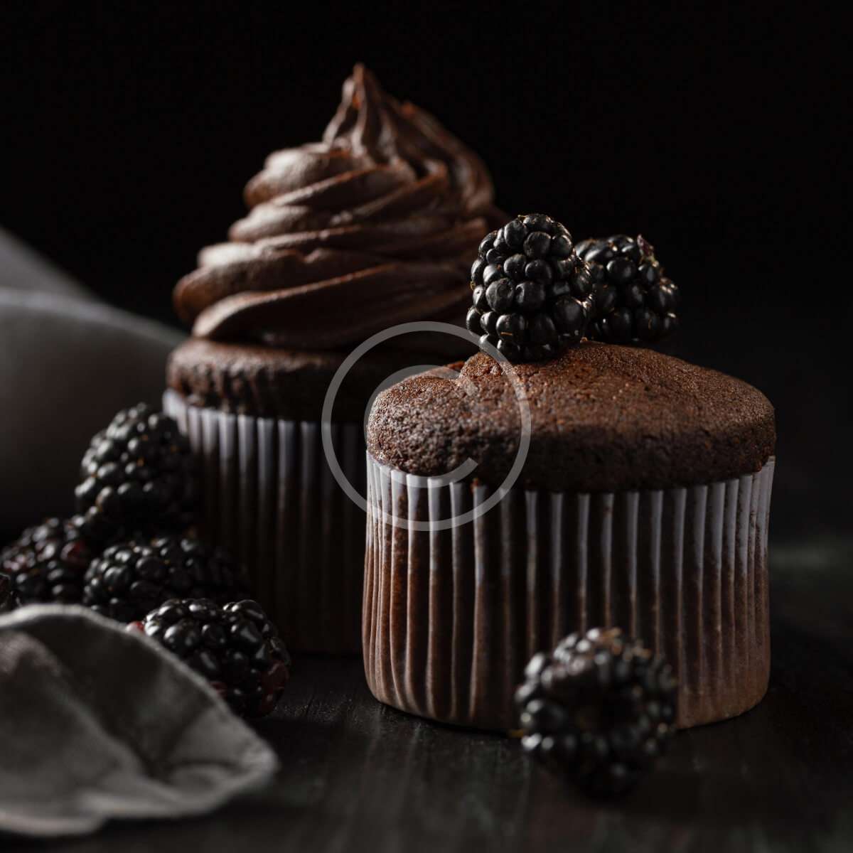 Dark chocolate cupcakes