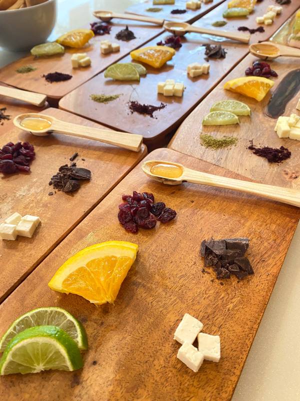 tasting tequila in a private experience in a luxury villa. tulum